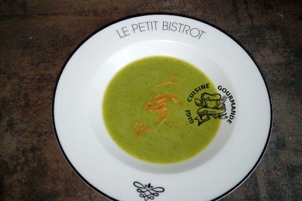VELOUTE DE COURGETTES ET ORANGES BIO