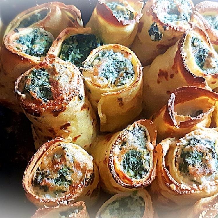 CRESPELLE ALLA RICOTTA E SPINACI
