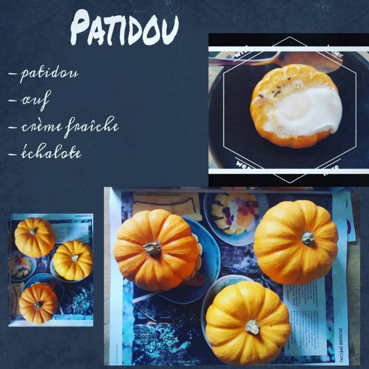 Patidou oeuf cocotte
