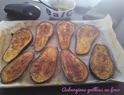 Aubergines grillees au four