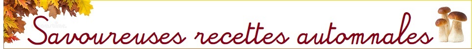 Banniere savoureuses recettes automnales