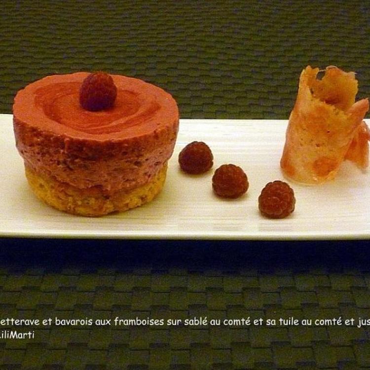 1 Recette facile, Bavarois aux betteraves et aux framboises