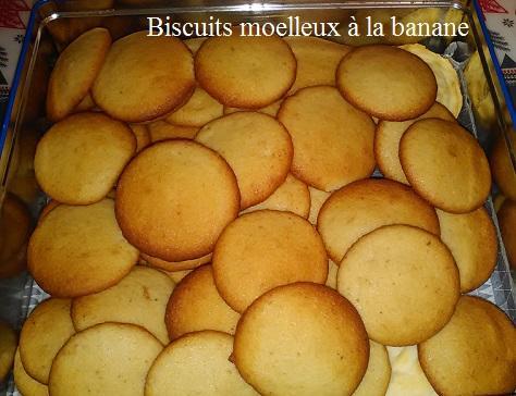 Biscuits moelleux a la banane