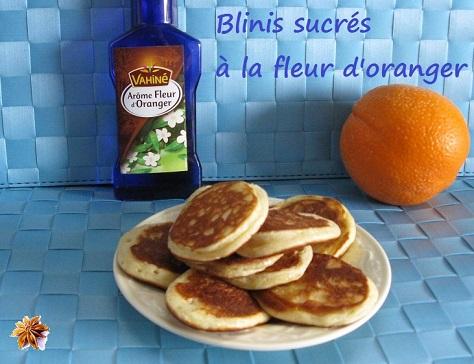 Blinis sucres a la fleur d oranger