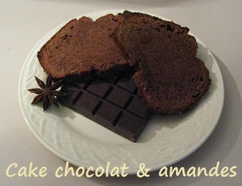 Cake au chocolat et aux amandes