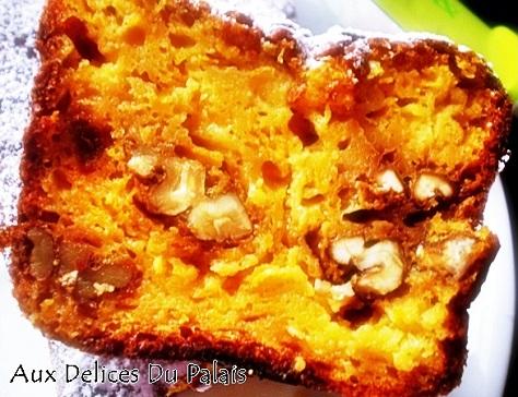 Cake au potimarron aux pommes et aux noix