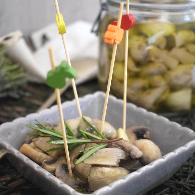Champignons de paris a l huile d olive