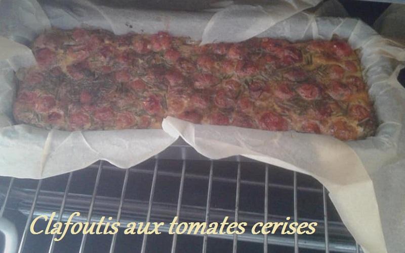 Clafoutis aux tomates cerises
