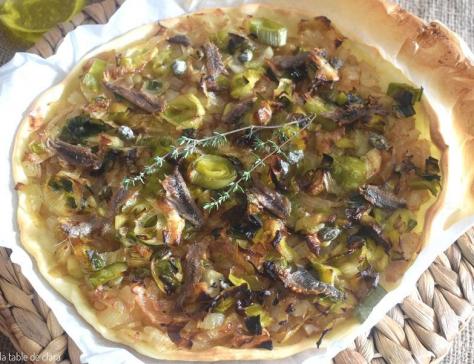 Comme une pissaladiere aux poireaux