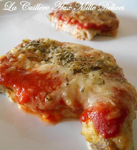 Cote de porc gratinee tomate comte