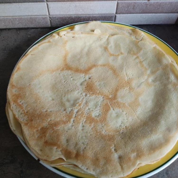 Crepes au lait de coco et rhum