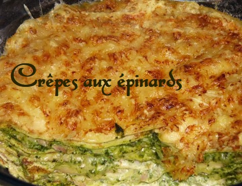 Crepes aux epinards
