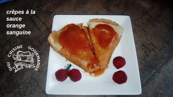 Crepes sauce aux oranges sanguines