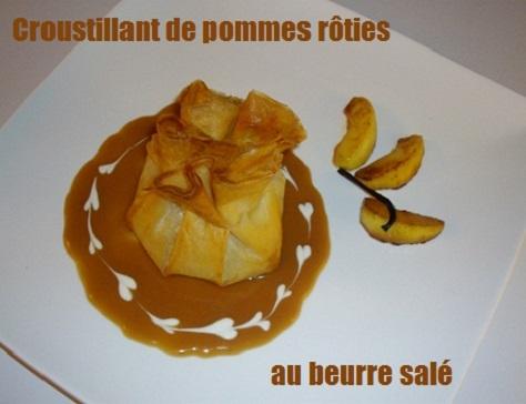 Croustillant de pommes roties au beurre salé 1
