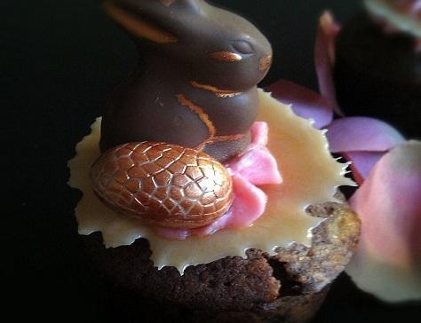 Cupcakes au chocolat de paques