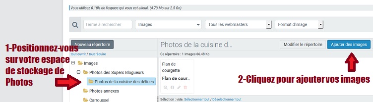 Espace de stockage