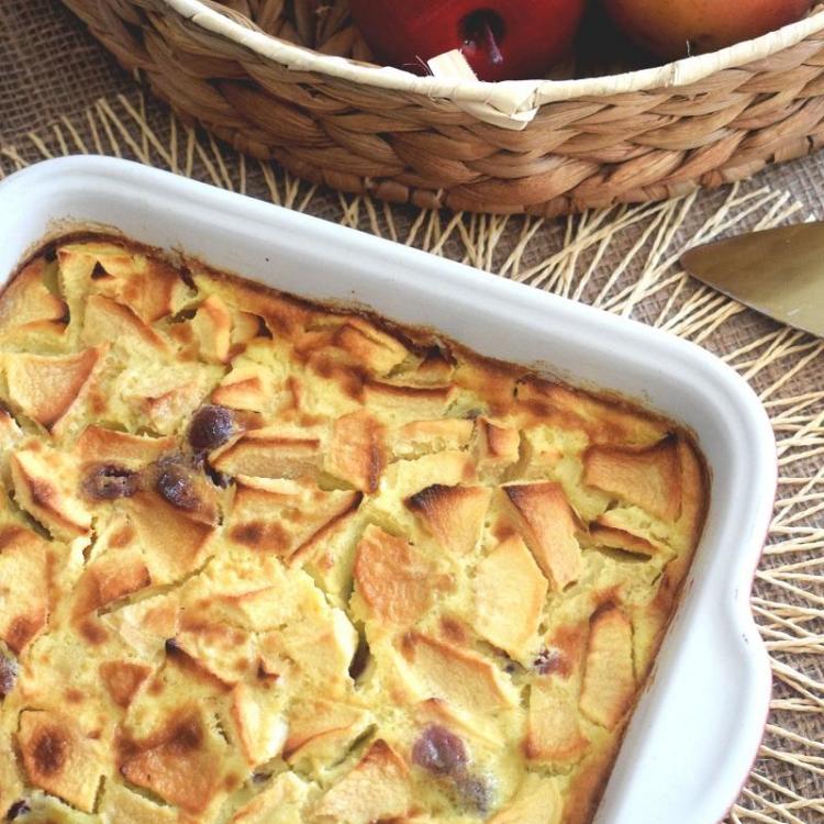 Far aux pommes et aux cranberries