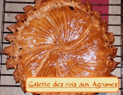 Galette des rois a la frangipane aux agrumes