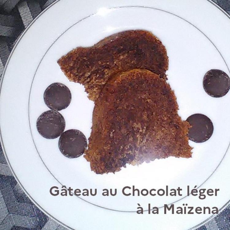 Gateau au chocolat leger a la maizena