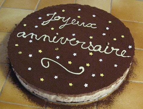 Gateau d anniversaire au chocolat et a la poire
