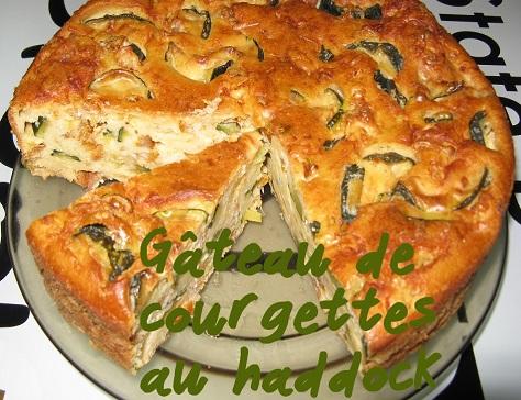 Gateau de courgettes au haddock