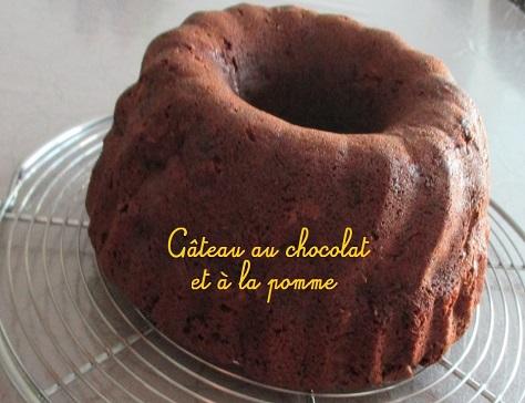 Gateau facile au chocolat et a la pomme