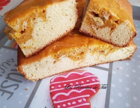 Gateau marbre a la mangue