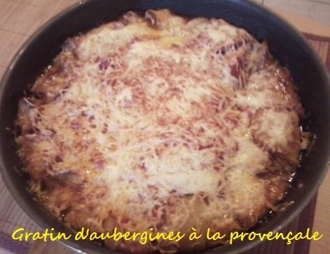 Gratin d aubergines a la provencale