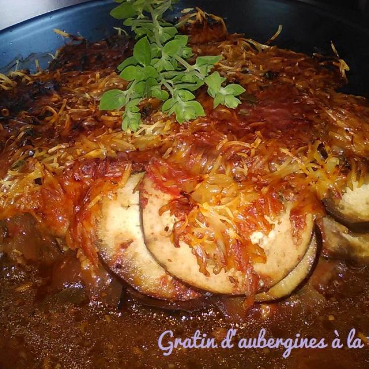 Gratin d aubergines a la tomate