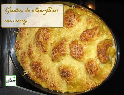 Gratin de chou fleur au curry