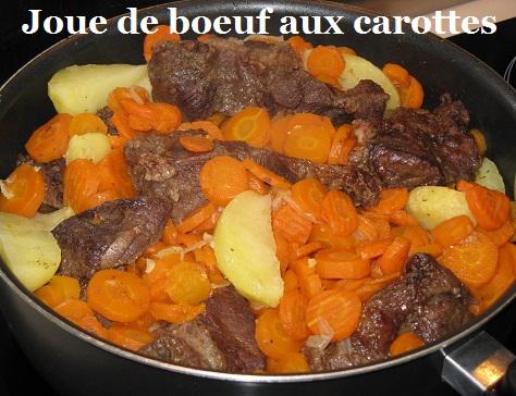 Joue de boeuf aux carottes