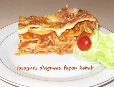 Lasagnes a l agneau et aux 3 poivrons facon kebab