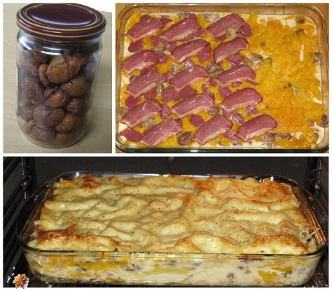 Lasagnes automnales aux chataignes potiron canard 2