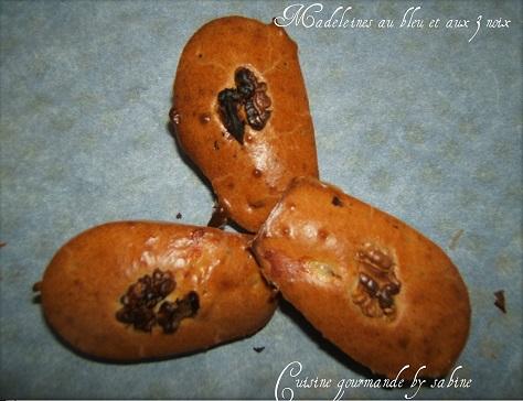 Madeleines au boursin au bleu et ses 3 noix