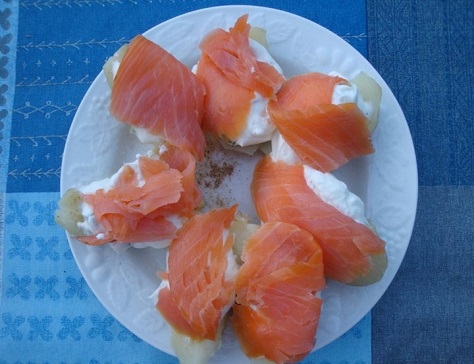 Meli melo de saumon fume