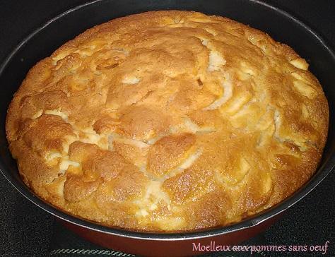 Moelleux aux pommes sans oeuf