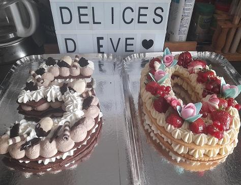 Mon gateau d anniversaire le number cake facon fraisier 2