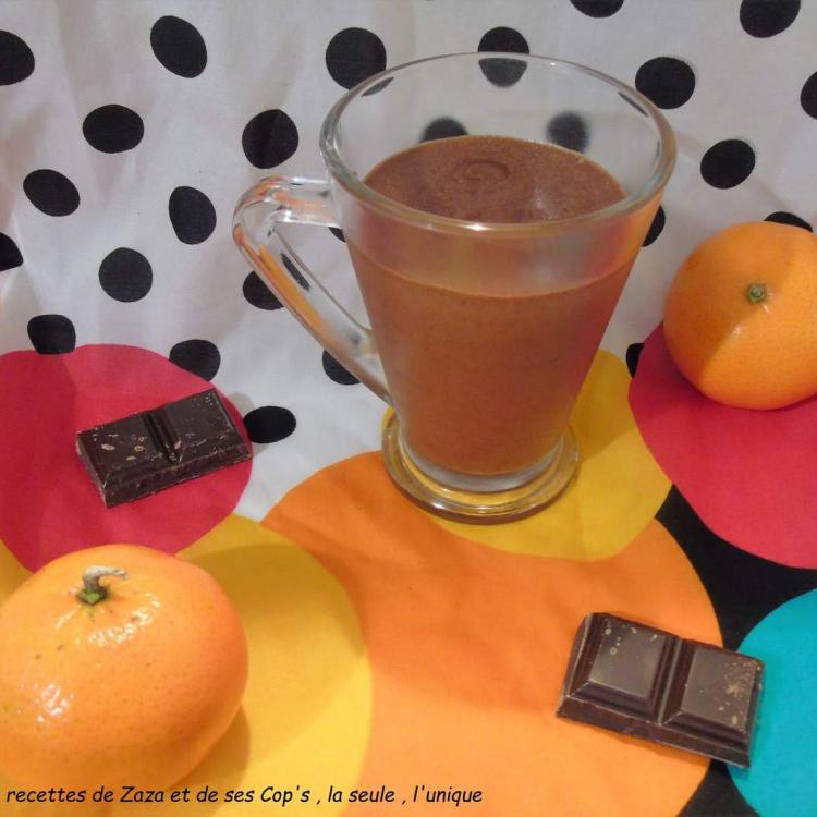 Mousse au chocolat noir à la clémentine