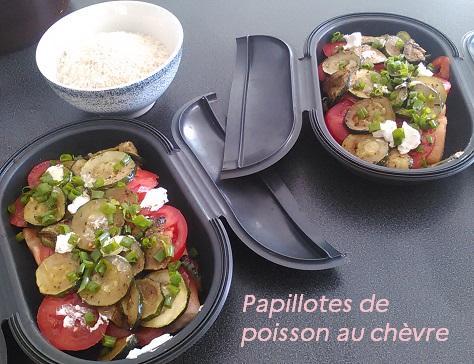 Papillotes de poisson au chevre