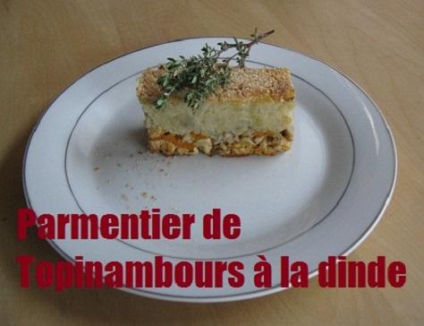 Parmentier de topinambours a la dinde