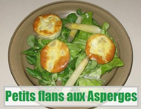Petits flans aux asperges et au crabe