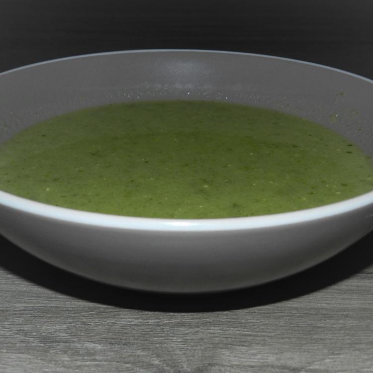 POTAGE AUX POIREAUX, CERFEUIL ET MOUTARDE DE DIJON