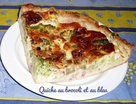 Quiche au brocoli et au bleu