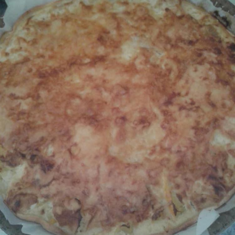 Quiche aux cepes et patisson
