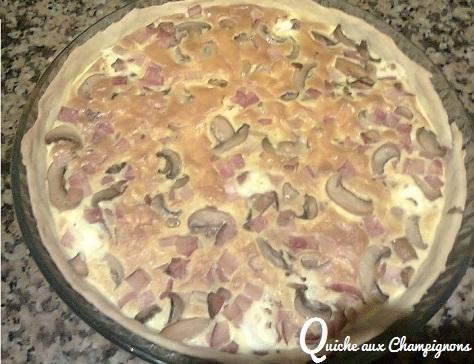 Quiche aux champignons