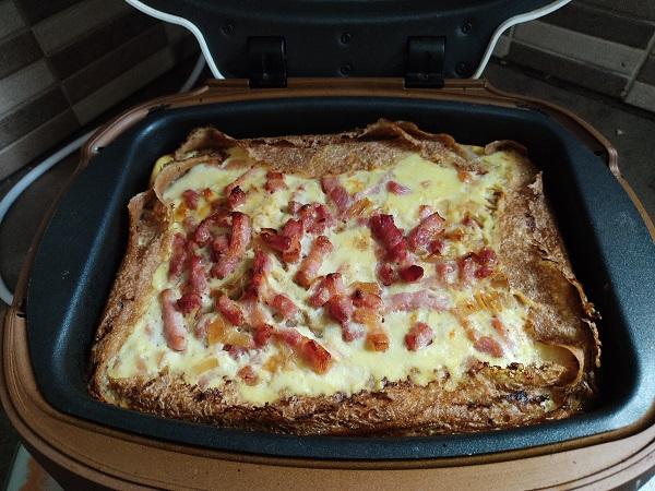 Quiche habillee en galettes de sarrasin au cake factory