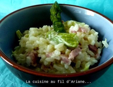 Risotto cremeux aux asperges de printemps