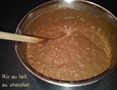 Riz au lait au chocolat