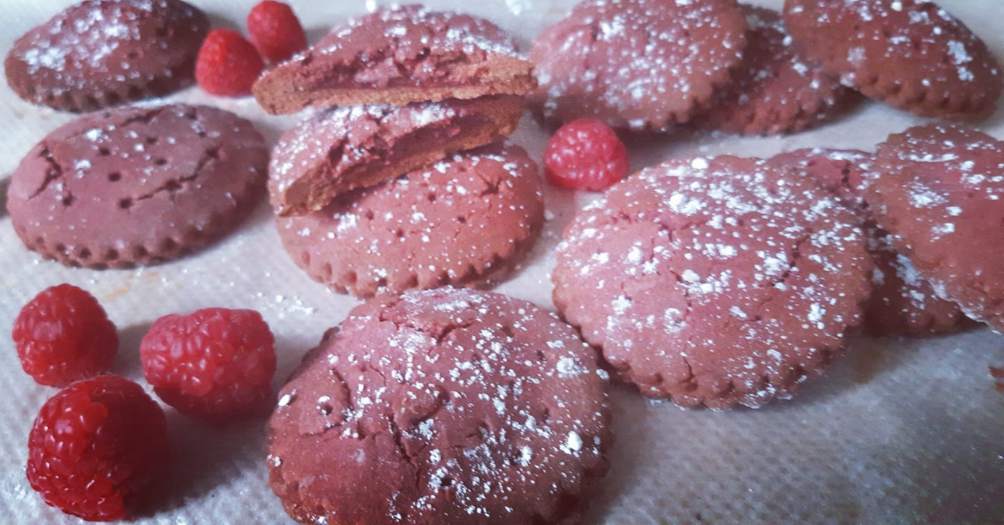 Sablés framboises