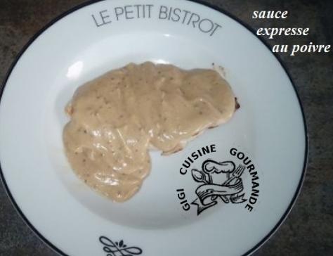 Sauce au poivre expresse